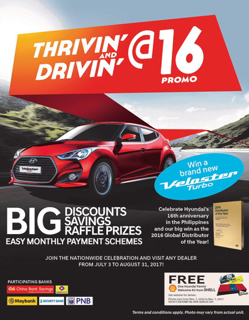 2017 hyundai thrivin16 promo flyer