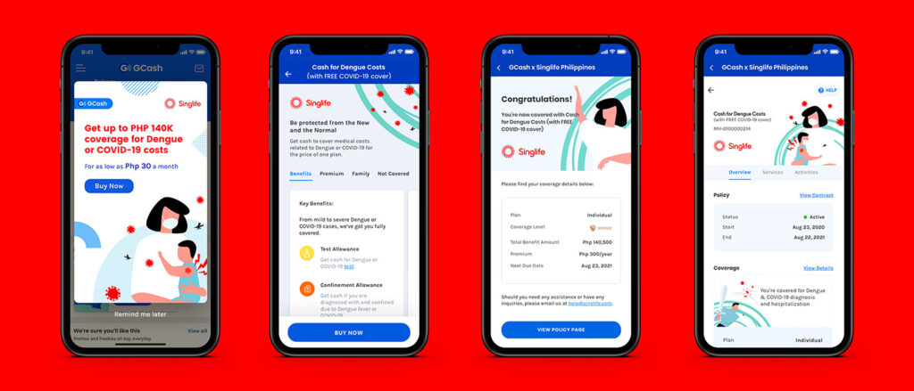 2020 Globe SinglifePHxGCash App Screens