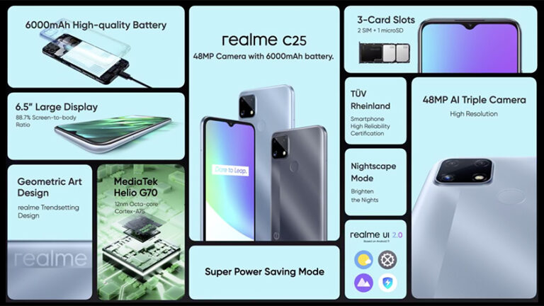 realme Launches C25 Smartphone and Buds Air 2 Series 2021 realme C25