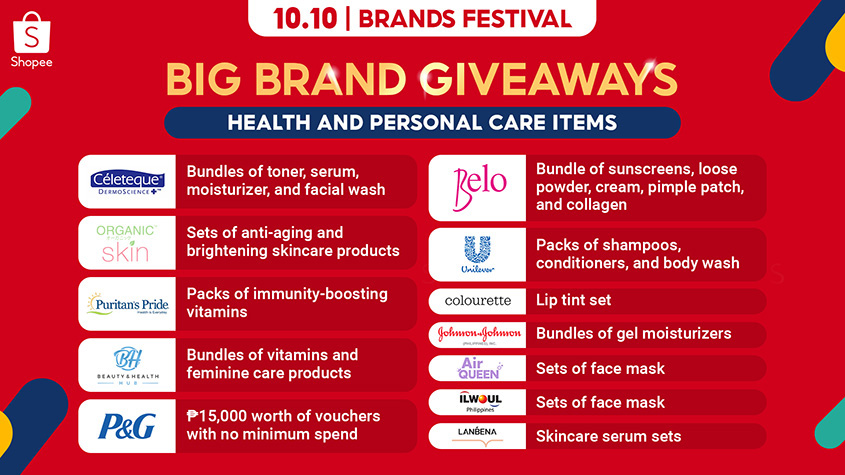 shopee brand festival 1010 personal care ignition ph