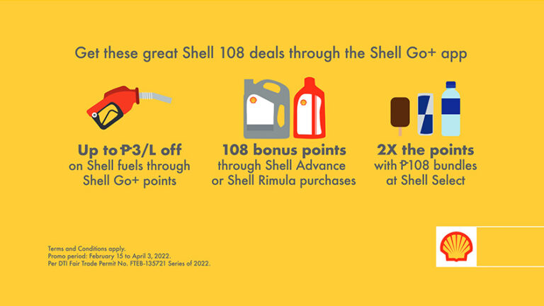 Shell Great 108 Promo details