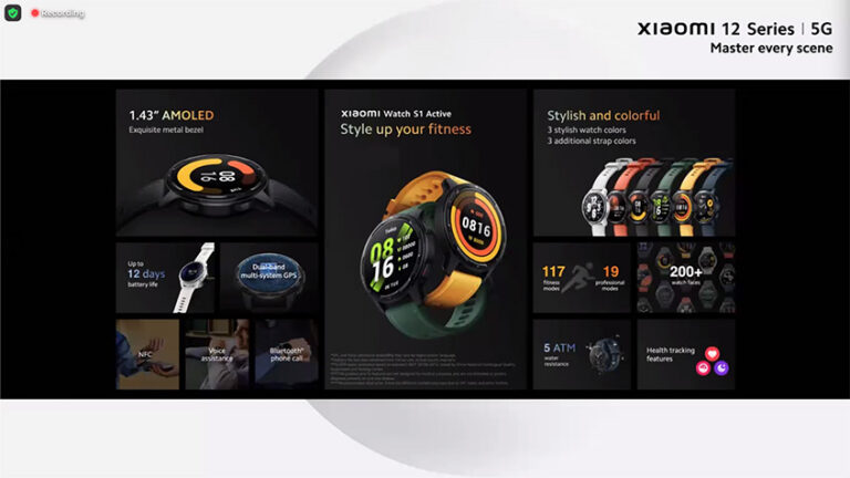 Xiaomi watch S1 active