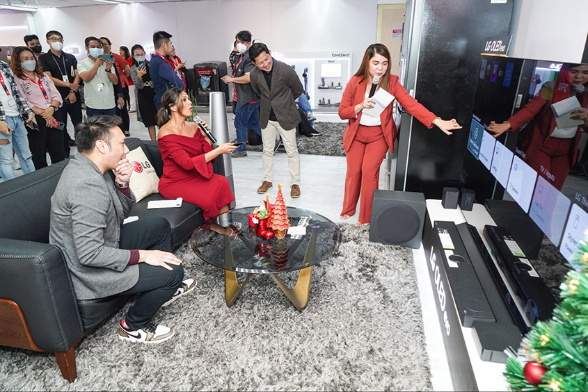 LG Xmas promo launch ThinQ