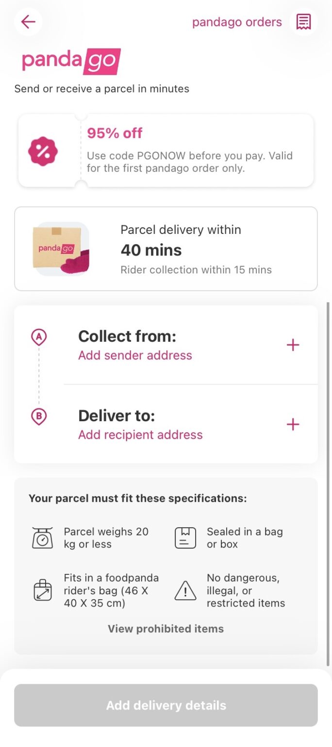 foodpanda’s pandago: Now Available Nationwide FoodPanda PandaGo inapp