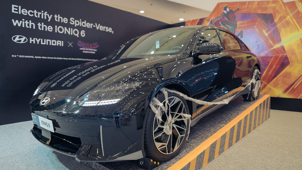 IONIQ 6, Spiderman, and Bamboo Top Bill the Hyundai Mobility Experience The Hyundai IONOQ 6 on display at the Hyundai Mobility Experience: Megamall Fashion Hall this weekend