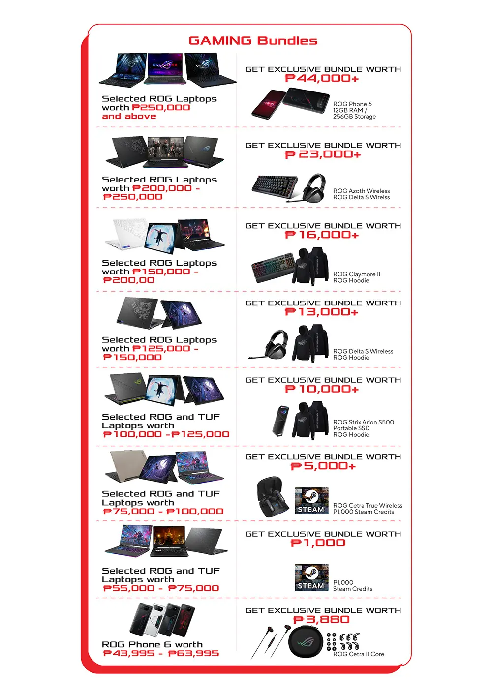 Asus Cool to School Gaming Bundles